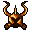 gilded horned helmet
